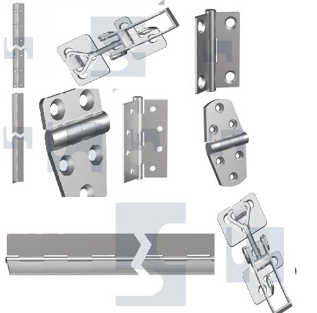 Hinges and Latches All Types Stainless Steel